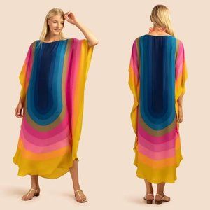 Colorful Rainbow Maxi Caftan Kaftan NWOT never worn for Pride, beach, cruise